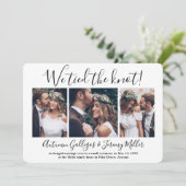 Invitation Nous avons noué le noeud Réception de mariage 4 Co (Debout devant)