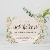 Invitation Nous avons noué le nœud, Réception de mariage inti (Debout devant)