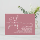 Invitation Nous avons noué le nœud, Réception de mariage mode (Debout devant)