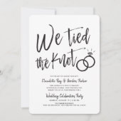 Invitation Nous avons noué le nœud | Scénario | Soirée de mar (Devant)