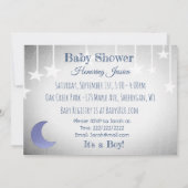 Invitation Nous avons souhaité le Baby shower d'un garçon éto (Dos)