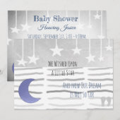 Invitation Nous avons souhaité le Baby shower d'un garçon éto (Devant / Derrière)