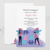 Invitation Nous Avons Trouvé Le Parti De L'Adoption De Pièce (Devant / Derrière)