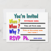 Invitation Nous avons une partie ! ! ! ! (Dos)