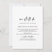 Invitation Nous Continuons À Faire Moderne Élégant Renouveau  (Devant)