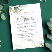 Invitation Nous Continuons À Vow Renouvellement Anniversaire