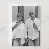 Invitation Nous continuons | Photo d'anniversaire de mariage  (Dos)