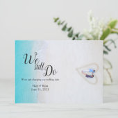 Invitation Nous continuons | Report de mariage Mise à jour si (Debout devant)