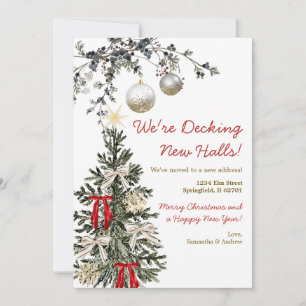 Invitation Nous décorons de nouveaux halls Sapin de Noël Nouv