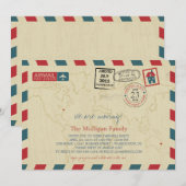 Invitation Nous Déplaçons Des Aéronefs | Farewell Party (Devant / Derrière)