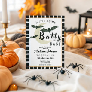 Invitation Nous devenons fous pour bébé Octobre Fête prénatal