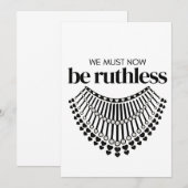 Invitation Nous Devons Être Imprudents Maintenant Démocrate S (Devant / Derrière)