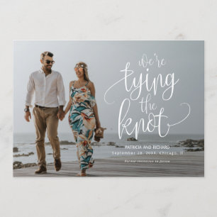 Invitation Nous essayons de nouer le mariage Enregistrer la p