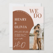 Invitation Nous faisons | Arch en terre cuite moderne Bold Ma (Devant)