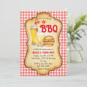 Invitation Nous faisons barbecue barbecue nuptiale douche cou (Debout devant)