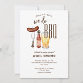 Invitation Nous faisons barbecue barbecue nuptiale douche cou (Devant)