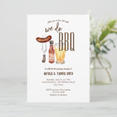 Invitation Nous faisons barbecue barbecue nuptiale douche cou (Debout devant)