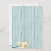 Invitation Nous faisons Bbq Daisy et Couples en bois côtier D (Dos)