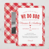 Invitation NOUS FAISONS BBQ repas de répétition décontracté v (Devant / Derrière)