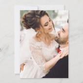 Invitation Nous faisons | Bold Orange Retro Arch Mariage phot (Dos)