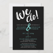 Invitation Nous Faisons Contemporain Minimal Marié Et Mariage (Devant)