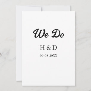 INVITATION NOUS FAISONS COUPLE NOM LETTRE DATE DE MARIAGE SIM