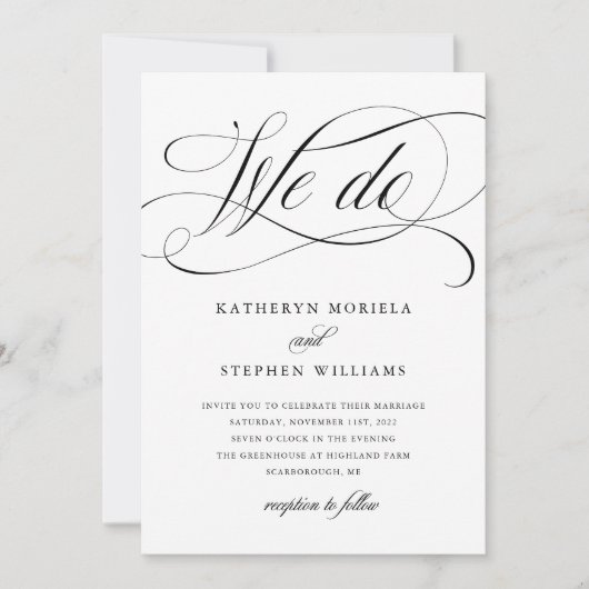 Invitation NOUS FAISONS DE LA Calligraphie Classique (Devant)