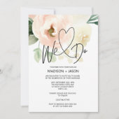Invitation Nous faisons de la flore simple et moderne Mariage (Devant)