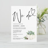 Invitation Nous faisons de simples Mariages modernes pour l'a (Debout devant)