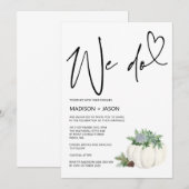 Invitation Nous faisons de simples Mariages modernes pour l'a (Devant / Derrière)