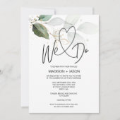 Invitation Nous faisons des Mariages simples et modernes Élég (Devant)
