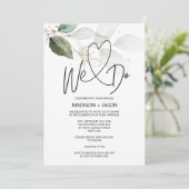 Invitation Nous faisons des Mariages simples et modernes Élég (Debout devant)