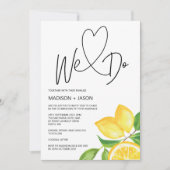 Invitation Nous faisons du citron d'été simple et moderne (Devant)