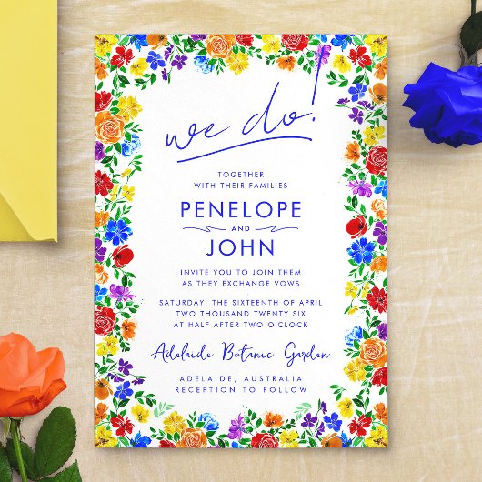 Invitation Nous faisons du Moderne Boho Fleur de Mariage Arc-