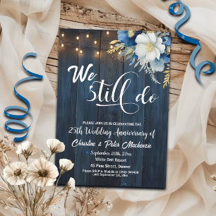 Invitation Nous Faisons Encore 25ème Anniversaire Mariage Lum