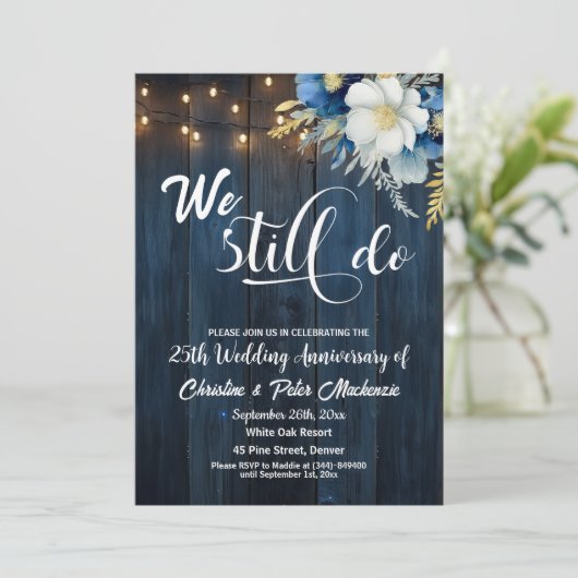 Invitation Nous Faisons Encore 25ème Anniversaire Mariage Lum (Debout devant)