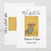 Invitation Nous faisons encore couple nom animal de compagnie (Devant / Derrière)
