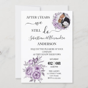 Invitation Nous faisons encore des vœux de mariage de renouve