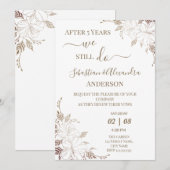 Invitation Nous faisons encore des vœux de renouvellement de  (Devant / Derrière)