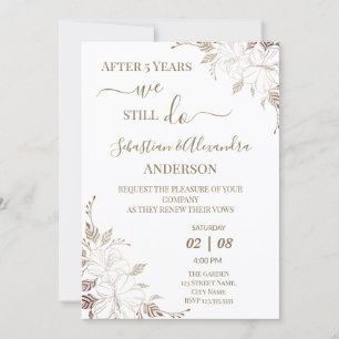 Invitation Nous faisons encore des vœux de renouvellement de