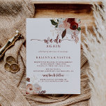 Invitation Nous faisons encore Gold Rustic Floral Vow Renouve<br><div class="desc">Nous refaisons ici l'invitation de renouvellement de vow rustique floral or est parfait pour un événement moderne. Le design est composé de marsala peinte à la main,  de rose,  de rougeur,  de bordeaux et de fleurs dorées avec des feuilles verts disposés en de belles couronnes.</div>