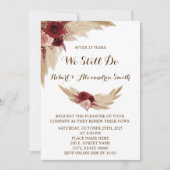 Invitation Nous Faisons Encore Mariage Anniversaire Renouvell (Devant)