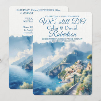 Invitation Nous faisons encore Renouvellement de Voeux Amalfi