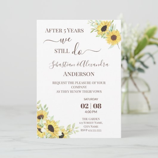 Invitation Nous faisons encore Renouvellement des Voeux de Ma (Debout devant)