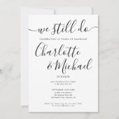 Invitation Nous Faisons Encore Script Vow Renouvellement Anni (Devant)