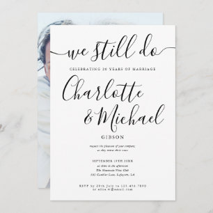 Invitation Nous Faisons Encore Script Vow Renouvellement Anni