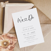 Invitation Nous faisons Heart Font Mariage