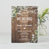 Invitation Nous faisons la douche de couple BBQ avec le puits (Debout devant)