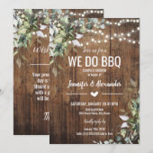 Invitation Nous faisons la douche de couple BBQ avec le puits (Devant / Derrière)