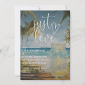 Invitation Nous faisons la Mariage sur la Plage au Code QR du (Devant)